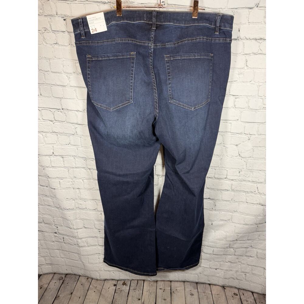 Lane Bryant Jeans 24 Regular Boot Cut Super Stretch Fit Dark Wash New With Tags - Picture 8 of 9
